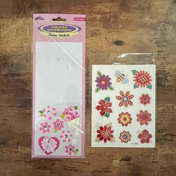 Scrapbooking Sticker Lot of Easter Spring Themes Flowers Chicks Butterflies - Picture 9 of 12